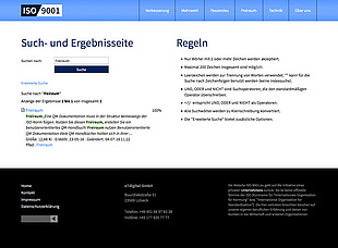 Schlichte Darstellung auf einer kurzen Seite (Screenshot: volle Seitenlänge bei 1280px Breite)