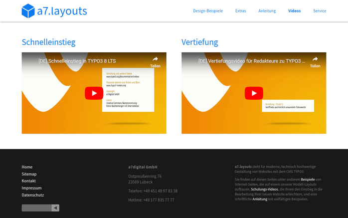 Videos mit individuellem Vorschaubild dank der TYPO3-Erweiterung a7video