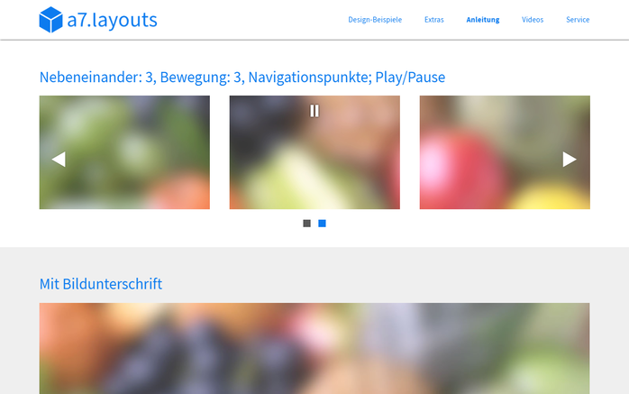 Responsive Bild-Slider mit Navigation