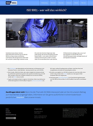 Große Bilder geben dem Responsive Design eine persönliche Note (Screenshot: volle Seitenlänge bei 1280px Breite)